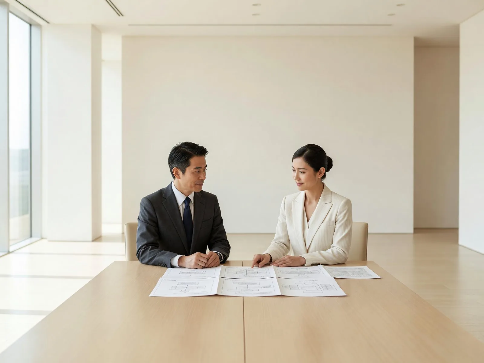 事業主とITに関する相談を行う様子のイメージ